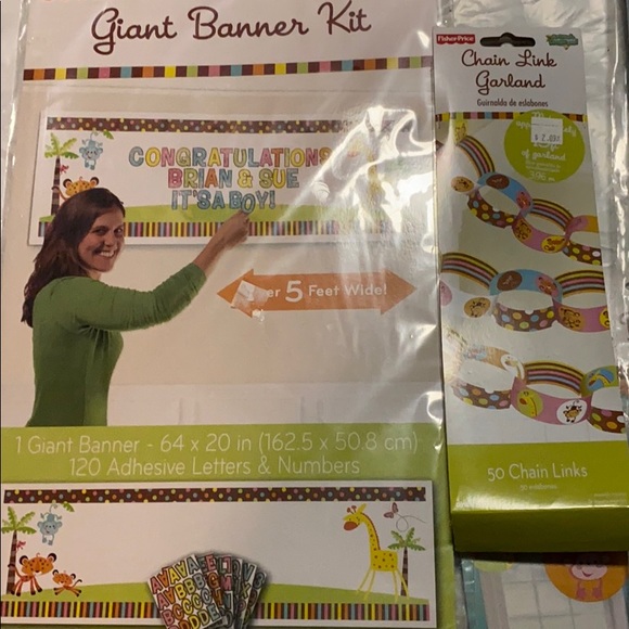 Baby shower decorations animals all genders kit ☘️ Party supplies. - Picture 4 of 7